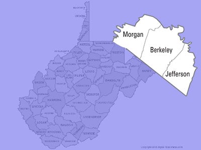 Areas In West Virginia Our DJ Service Covers